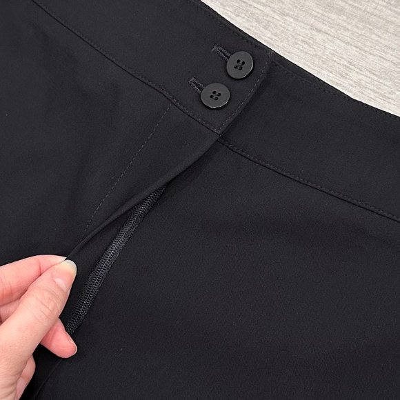 Armani Collezioni Wool Straight Leg Trouser Pants in Black Women’s - Picture 6 of 16